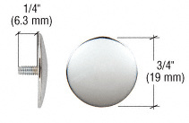 CRL Chrome 3/4" Diameter Threaded Shank Rosettes