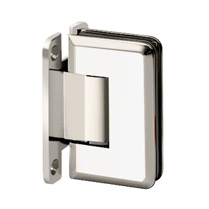 Polished Nickel Wall Mount with "H" Back Plate Premier Series Hinge