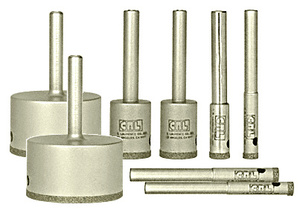 CRL 8 Piece EDD Series Standard Plated Diamond Drill Set