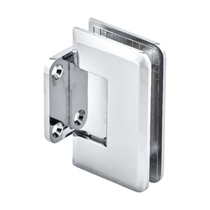 Polished Chrome Wall Mount with Short Back Plate Premier Series Hinge