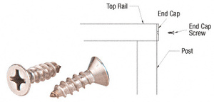 CRL End Cap Screws