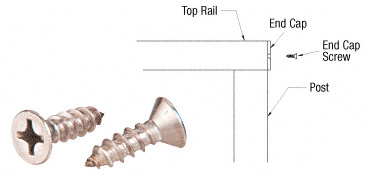 CRL End Cap Screws