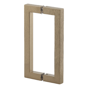 Satin Brass 8" Square Style Back-to-Back Handles