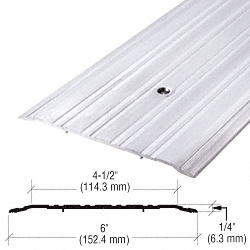 CRL 6" Aluminum Commercial Saddle Threshold - 185" Length