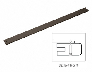 CRL 36" Bronze Anodized Extruded Aluminum Door Bumper Bars