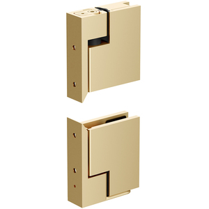 CRL Satin Brass Zero Hinge Set