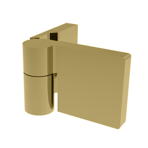 CRL Satin Brass Lugano Series Wall Mount Outswing Hinge - For Right Hand Door