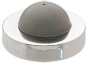 CRL Brite Chrome Wall Stop with Rubber Bumper