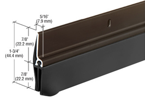 CRL Dark Bronze Anodized Triple-Fin Door Sweep for 36" Door