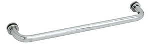 CRL Polished Chrome 24" BM Series Tubular Single-Sided Towel Bar