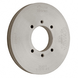 CRL 7" Flat and Seam Edge Grinding Wheel 120-140 Grit for 3/16" to 3/8" Glass
