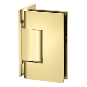 Polished Brass Wall Mount with Offset Back Plate Designer Series Hinge with 5° Pin