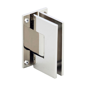 CRL Polished Nickel Vienna 037 Series Wall Mount Full Back Plate Hinge