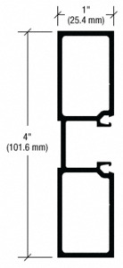 CRL-U.S. Aluminum Door Jamb 1" x 4", Custom Paint- 24'-2"