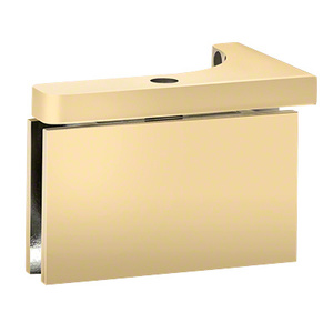 Polished Brass Wall Mount with Reversible "L" Bracket Prestige Series Hinge