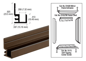 CRL Duranodic Bronze "Make It Yourself" Mirror Frame Extrusion