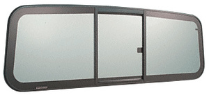 CRL Tri-Vent Three Panel Big Rig Slider with Solar Glass 2001+ Navistar (International) Conventional Cabs