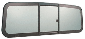CRL Tri-Vent Three Panel Big Rig Slider with Solar Glass 2001+ Navistar (International) Conventional Cabs