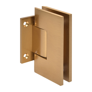CRL Modern Gold Vienna 074 Series Wall Mount Short Back Plate Hinge