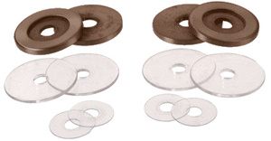 CRL Brushed Bronze Replacement Washers for Back-to-Back Solid Pull Handle