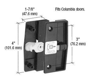 CRL Sliding Screen Door Latch and Pull With 3" Screw Holes for 1/2" Thick Columbia Doors
