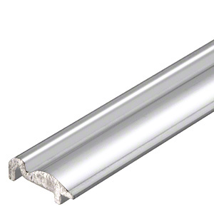 CRL Polished Chrome 84" Bottom Track for Essence® Series Sliding Door System