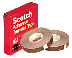 CRL Translucent 3M® 3/4" Adhesive Transfer Tape in Individual Boxes