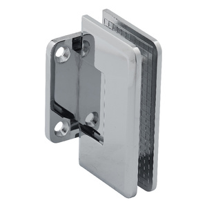 Polished Chrome Wall Mount with Short Back Plate Majestic Series Hinge