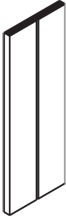 CRL-U.S. Aluminum Edge Block for Shallow Pocket- 50/Pk