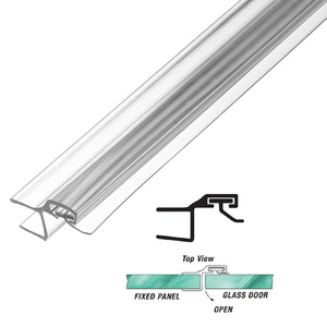 180 Polycarbonate Strike Jamb for 3/8" Glass