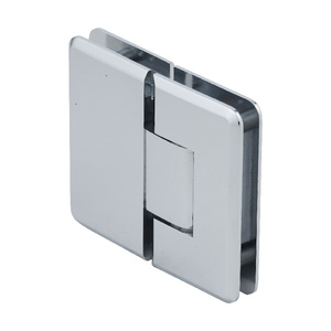 CRL Chrome Cologne 380 Series Adjustable 180º Glass-to-Glass Hinge