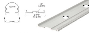 CRL Sky White Pre-Punched 241" Top Rail Infill for Pickets