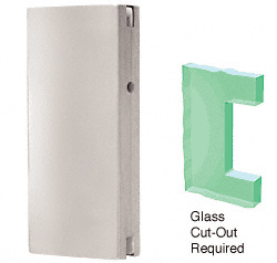 CRL Satin Anodized Glass Keeper for DE4102 Series Center Locks