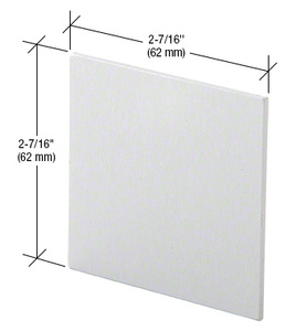 CRL Satin Anodized Single Top Track Replacement End Caps for 490/495 & 690/695 Series Sliding Door Systems