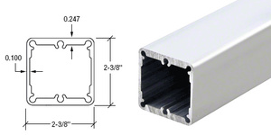 CRL Silver Metallic Heavy-Duty 241" Post Tubing