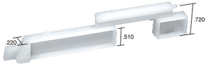 CRL Left Hand Slide Bolt - .220" Width; .720" Height - 20/Pk