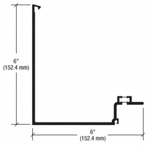CRL-U.S. Aluminum 90 Degree Corner Half Section, White KYNAR® Paint- 24'-2"