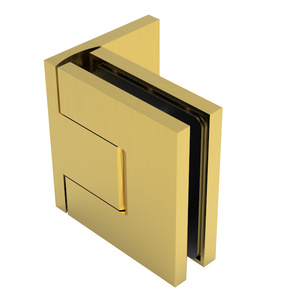 CRL Satin Brass Bellagio Adjustable Wall Mount Offset Back Plate Hinge