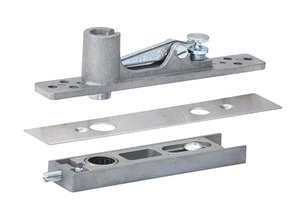 CRL Center-Hung Top Pivot Set with Brushed Stainless Cover