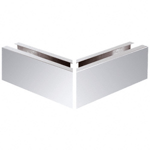 CRL Polished Stainless 12" Mitered 90º Corner Cladding for B5A Series SurfaceMate® Base Shoe