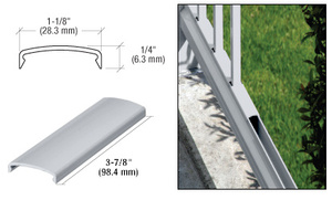 CRL Clear Anodized 100 Series 3-7/8" Picket Spacer