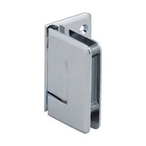 CRL Polished Chrome Pinnacle 544 Series 5 Degree Wall Mount Offset Back Plate Hinge