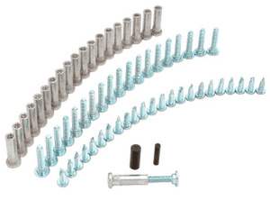 CRL Satin Anodized Replacement Screw Pack for 057 and 057HD Roton Hinges