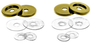 CRL Polished Brass Replacement Washers for Back-to-Back Solid Pull Handle
