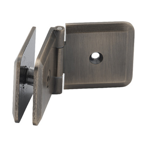 Antique Brass Adjustable Wall Mount Premier Series Glass Clip