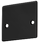 CRL Matte Black End Cap with Screws for NH2 Series Wide U-Channel