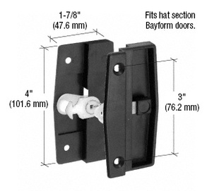 CRL Sliding Screen Door Latch and Pull with 3" Screw Holes for Columbia (Hat Section Style) Doors