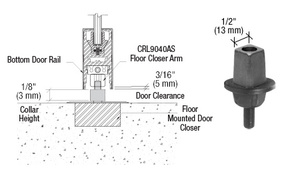 CRL 1/8" Collar Height "Mab" Type Spindle