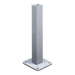 CRL Metallic Silver ARS Surface Mount Aluminum Stanchion