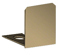 CRL Brushed Bronze End Cap for 3/8" Deep U-Channel